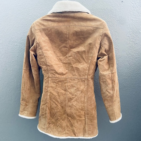 Adler Collection Vintage Shearling Lined Leather Jacket - S - Picture 8 of 15